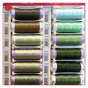 FILO per macchina COTONE 150m: BLU VERDE BEIGE MARRONE GRIGIO